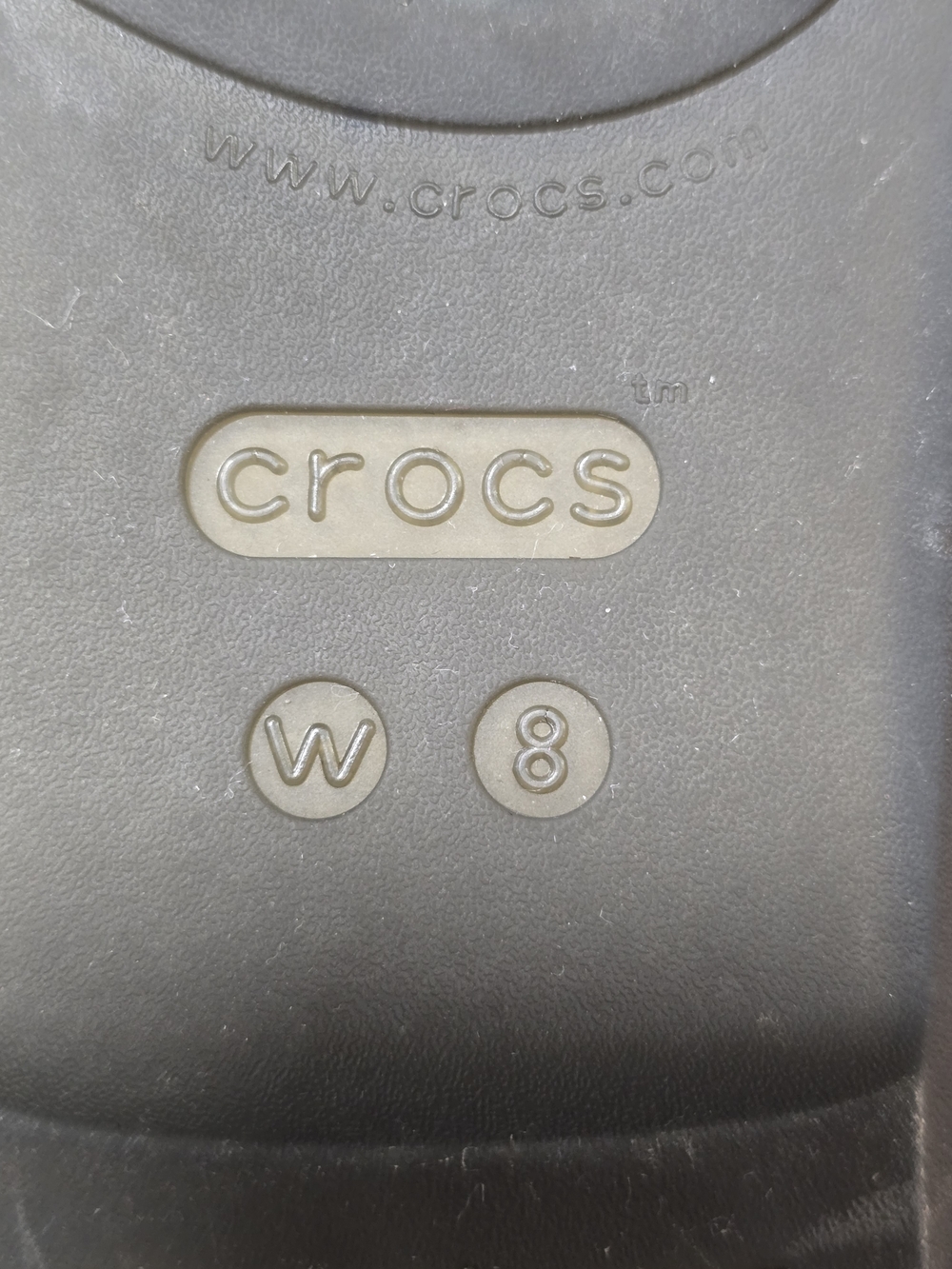 Crocs Women's Size 8 Sexi Aliana Strappy Sandals Black White Beaded Flower - Picture 4 of 5